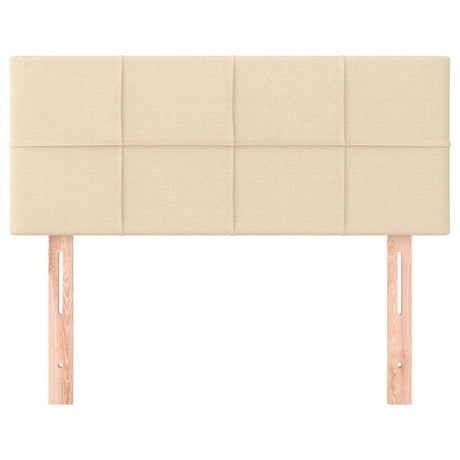 Vidaxl hoofdbord 100x5x78 88 cm stof crèmekleurig