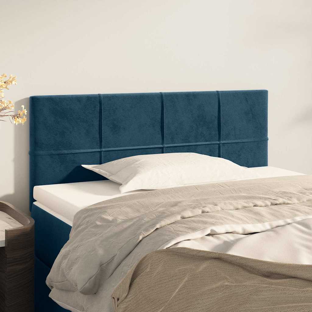 Vidaxl hoofdbord 100x5x78 88 cm fluweel donkerblauw