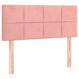 Vidaxl hoofdbord 100x5x78 88 cm fluweel roze