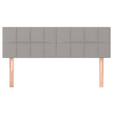 Vidaxl hoofdborden 2 st 72x5x78 88 cm stof lichtgrijs