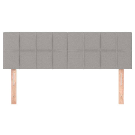 Vidaxl hoofdborden 144x5x78 88 cm stof lichtgrijs
