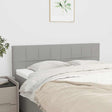 Vidaxl hoofdborden 144x5x78 88 cm stof lichtgrijs