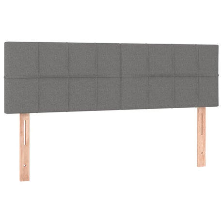 Vidaxl hoofdborden 144x5x78 88 cm stof donkergrijs