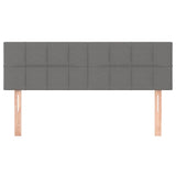 Vidaxl hoofdborden 2 st 72x5x78 88 cm stof donkergrijs