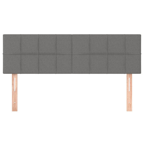 Vidaxl hoofdborden 144x5x78 88 cm stof donkergrijs