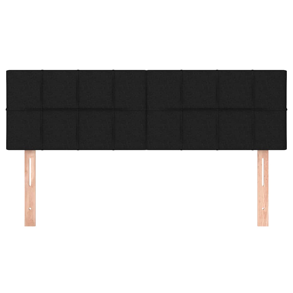 Vidaxl hoofdborden 2 st 72x5x78 88 cm stof zwart