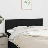 Vidaxl hoofdborden 2 st 72x5x78 88 cm stof zwart