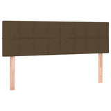 Vidaxl hoofdborden 2 st 72x5x78 88 cm stof donkerbruin