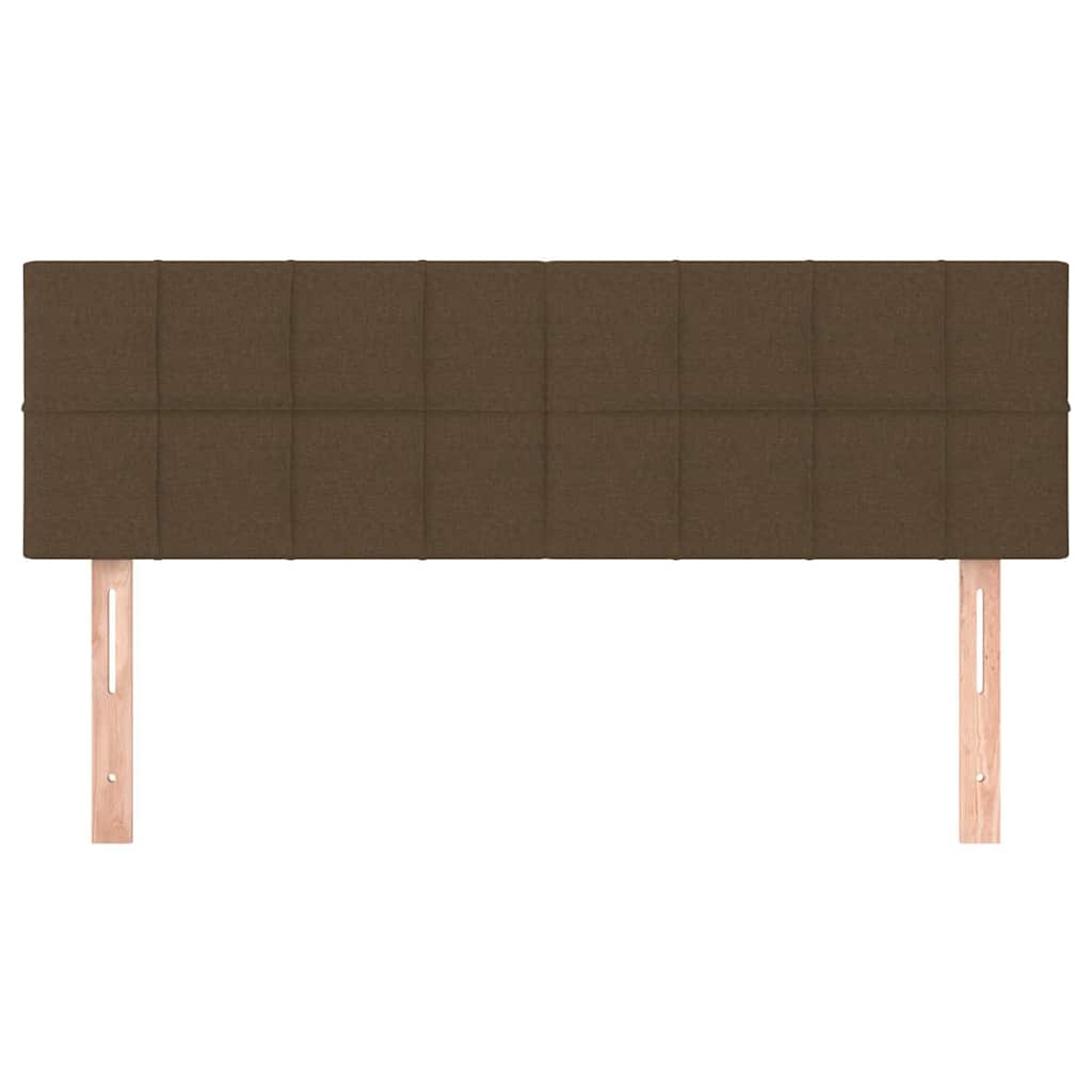 Vidaxl hoofdborden 2 st 72x5x78 88 cm stof donkerbruin