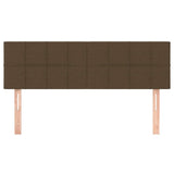 Vidaxl hoofdborden 2 st 72x5x78 88 cm stof donkerbruin