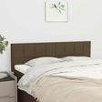 Vidaxl hoofdborden 144x5x78 88 cm stof donkerbruin