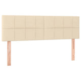 Vidaxl hoofdborden 2 st 72x5x78 88 cm stof crèmekleurig