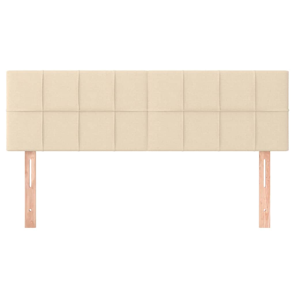 Vidaxl hoofdborden 2 st 72x5x78 88 cm stof crèmekleurig
