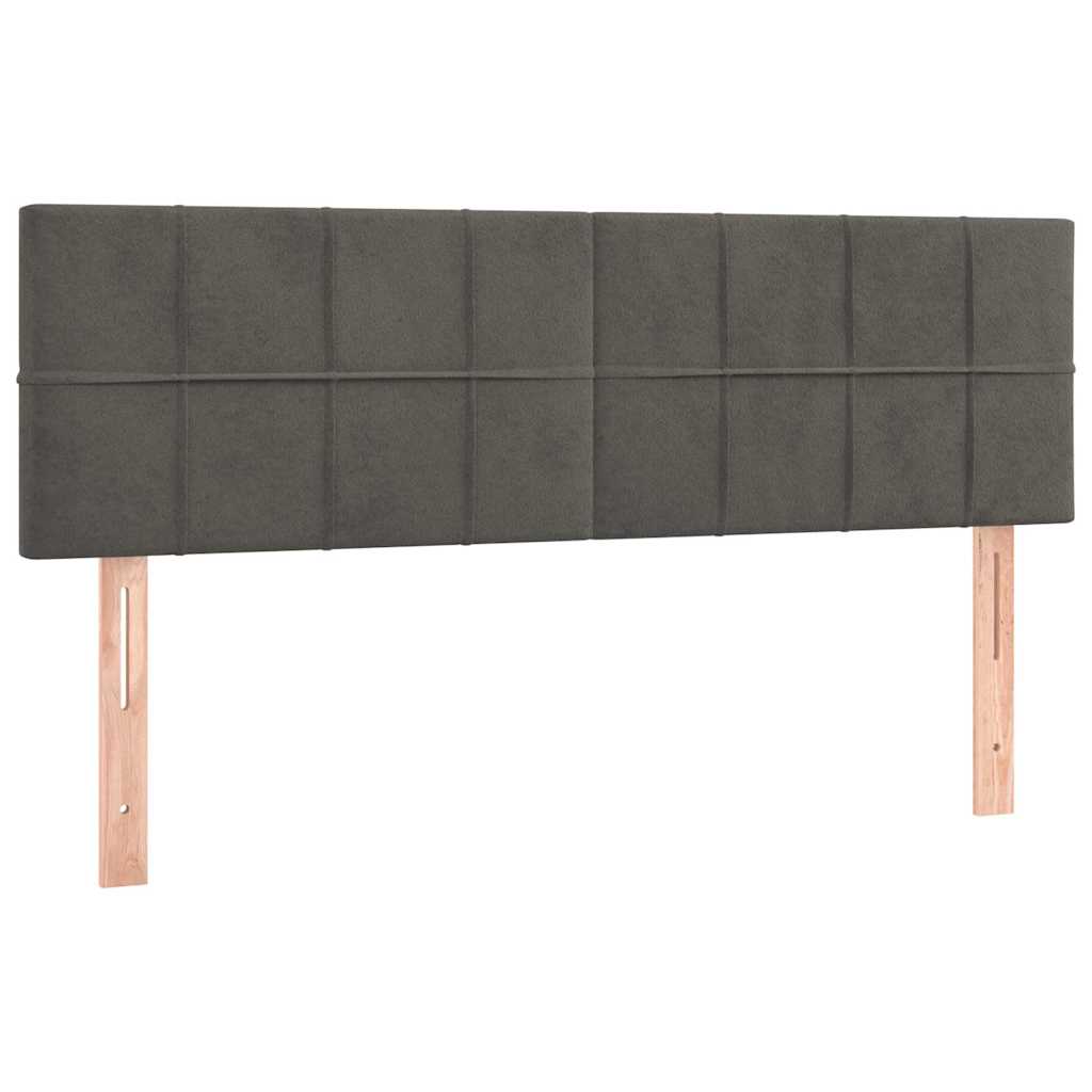 Vidaxl hoofdborden 2 st 72x5x78 88 cm fluweel donkergrijs