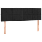 Vidaxl hoofdborden 2 st 72x5x78 88 cm fluweel zwart