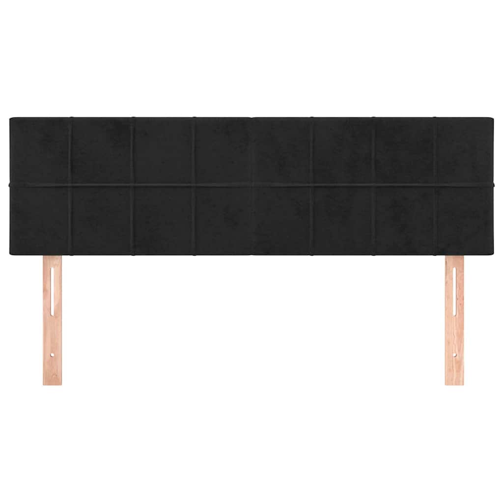 Vidaxl hoofdborden 2 st 72x5x78 88 cm fluweel zwart