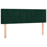Vidaxl hoofdborden 2 st 72x5x78 88 cm fluweel donkergroen
