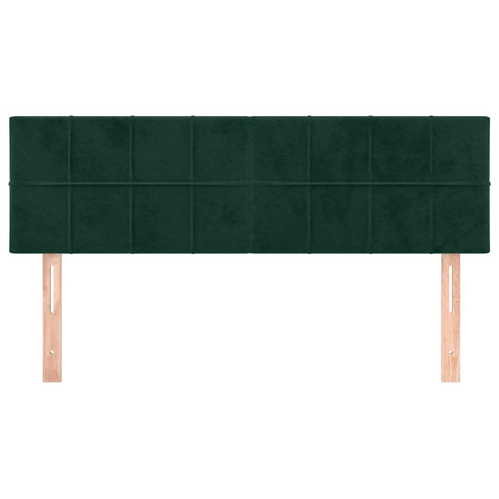 Vidaxl hoofdborden 2 st 72x5x78 88 cm fluweel donkergroen