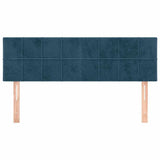 Vidaxl hoofdborden 2 st 72x5x78 88 cm fluweel donkerblauw