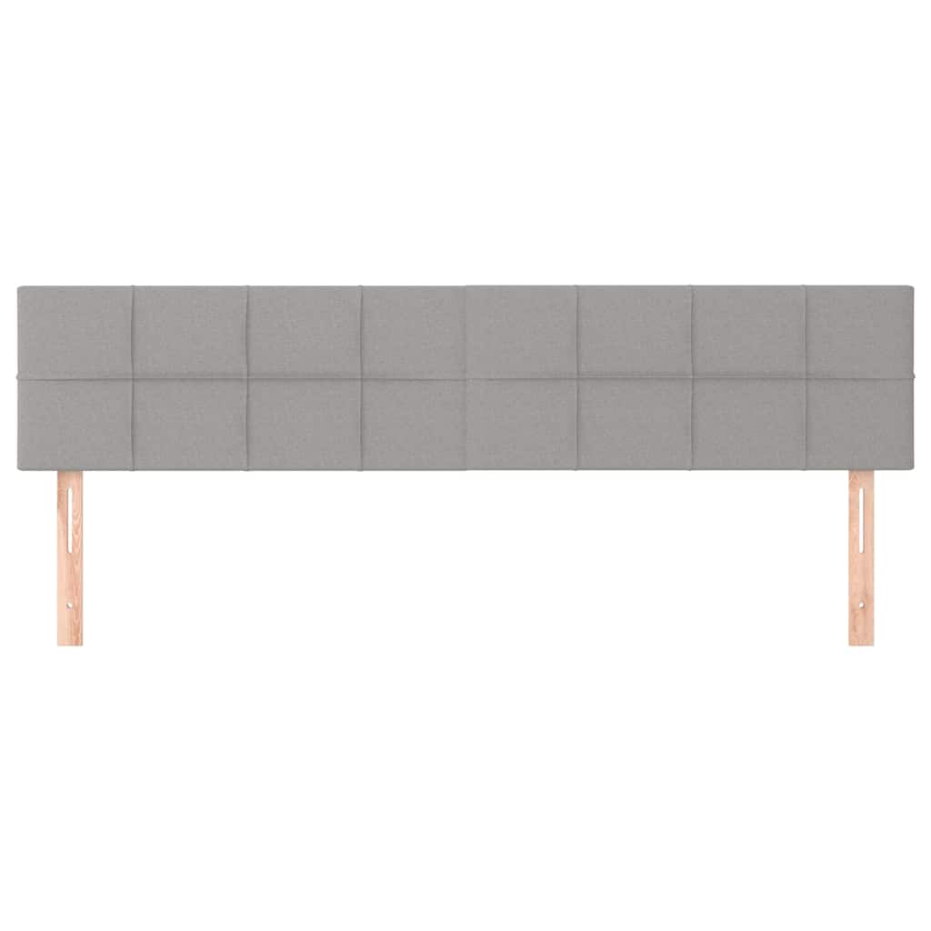 Vidaxl hoofdborden 2 st 80x5x78 88 cm stof lichtgrijs