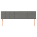 Vidaxl hoofdborden 2 st 80x5x78 88 cm stof donkergrijs