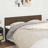 Vidaxl hoofdborden 2 st 80x5x78 88 cm stof donkerbruin