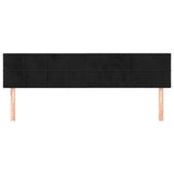 Vidaxl hoofdborden 2 st 80x5x78 88 cm fluweel zwart
