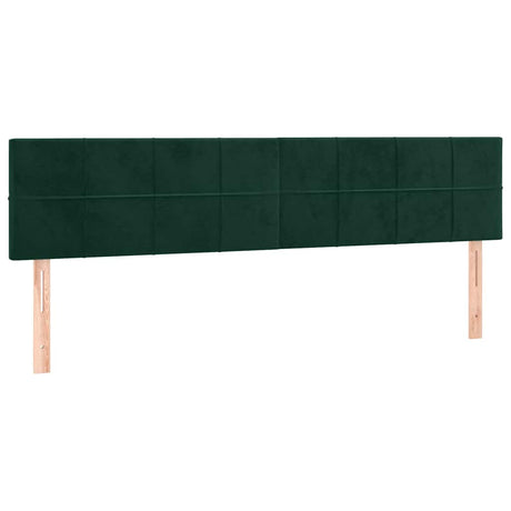 Vidaxl hoofdborden 160x5x78 88 cm fluweel donkergroen