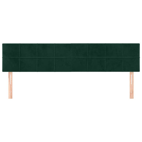 Vidaxl hoofdborden 160x5x78 88 cm fluweel donkergroen