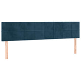 Vidaxl hoofdborden 2 st 80x5x78 88 cm fluweel donkerblauw