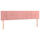 Vidaxl hoofdborden 2 st 80x5x78 88 cm fluweel roze