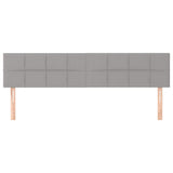 Vidaxl hoofdborden 2 st 90x5x78 88 cm stof lichtgrijs
