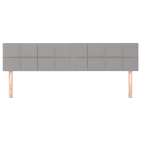 Vidaxl hoofdborden 180x5x78 88 cm stof lichtgrijs