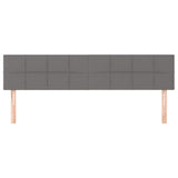 Vidaxl hoofdborden 2 st 90x5x78 88 cm stof donkergrijs