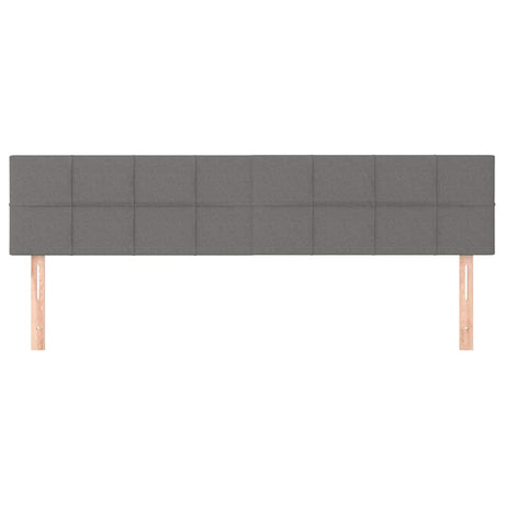 Vidaxl hoofdborden 180x5x78 88 cm stof donkergrijs