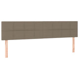 Vidaxl hoofdborden 2 st 90x5x78 88 cm stof taupe