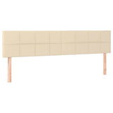Vidaxl hoofdborden 2 st 90x5x78 88 cm stof crèmekleurig