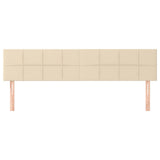 Vidaxl hoofdborden 2 st 90x5x78 88 cm stof crèmekleurig