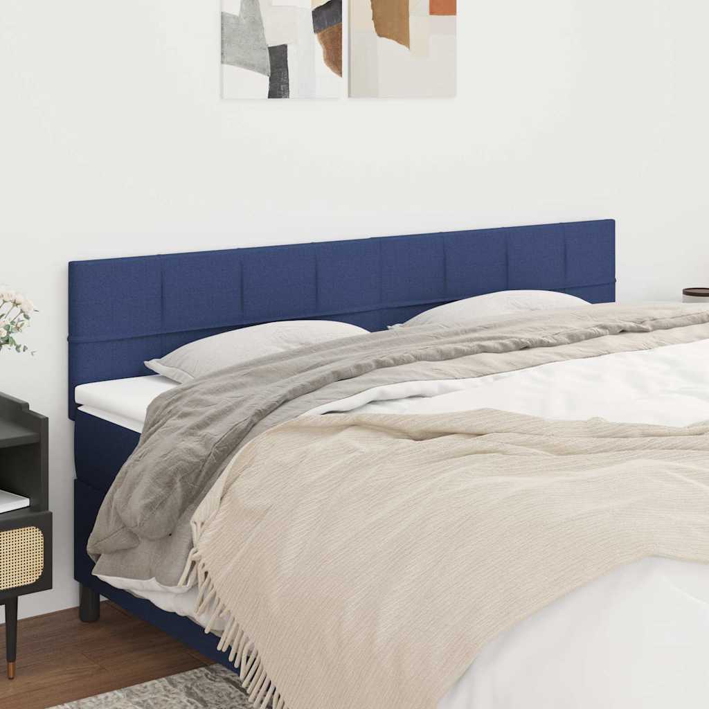Vidaxl hoofdborden 2 st 90x5x78 88 cm stof blauw