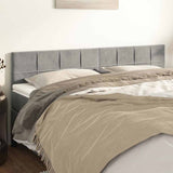 Vidaxl hoofdborden 2 st 90x5x78 88 cm fluweel lichtgrijs