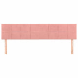 Vidaxl hoofdborden 2 st 90x5x78 88 cm fluweel roze