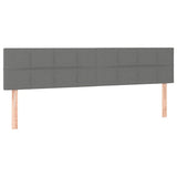 Vidaxl hoofdborden 2 st 100x5x78 88 cm stof donkergrijs