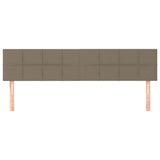 Vidaxl hoofdborden 2 st 100x5x78 88 cm stof taupe