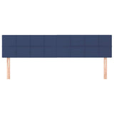 Vidaxl hoofdborden 2 st 100x5x78 88 cm stof blauw