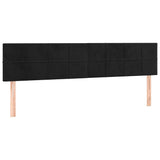 Vidaxl hoofdborden 2 st 100x5x78 88 cm fluweel zwart