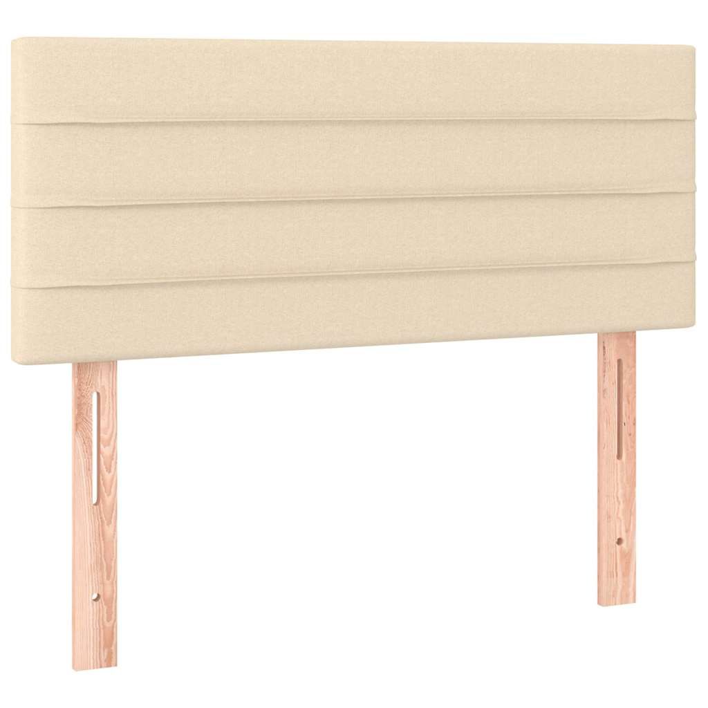 Vidaxl hoofdbord 80x5x78 88 cm stof crèmekleurig