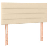 Vidaxl hoofdbord 80x5x78 88 cm stof crèmekleurig