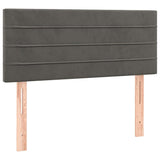 Vidaxl hoofdbord 80x5x78 88 cm fluweel donkergrijs