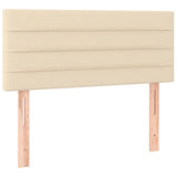 Vidaxl hoofdbord 100x5x78 88 cm stof crèmekleurig