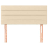 Vidaxl hoofdbord 100x5x78 88 cm stof crèmekleurig